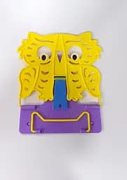 Підставка для книг №4 "Сова" 631569 Irbis пластикова, в пакеті (4820098991365) Жовто-фіолетовий Вид 2