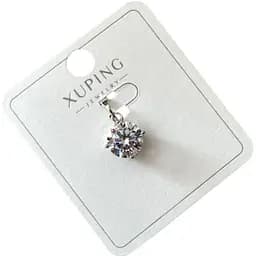 Кулон Xuping на ланцюжку круглий із камінцями