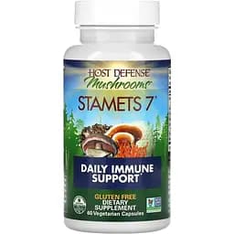 Ежедневная поддержка иммунитета комплекса из 7 грибов Fungi Perfecti Stamets 7 Daily Immune Support 60 вегетарианских капсул