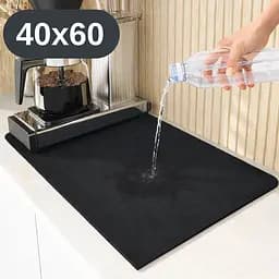 Антиковзаючий кухонний килимок 40×60 см — абсорбуючий для сушіння посуду та під кавоварку KT8001575