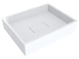 Умивальник Miraggio CAPRI (0000160) Miramarble, Глянцевий, Врізний, Білий