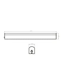 Світильник підсвітка для дзеркала Goldlux 328649 Alex Led 60 1x15W 4000K 1720Lm IP44 чорний - мініатюра 3