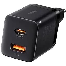 Зарядний пристрій Baseus Super Si Pro Quick Charger C+U 30W black (CCSUPP-E01)