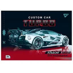 Набір альбомів для малювання з перфорацією Yes Cars А4 28 аркушів скоба 4 шт. (130606)