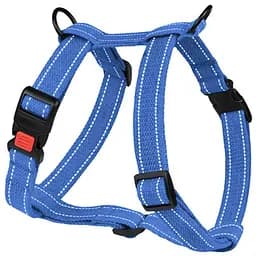 Шлея для собак Barksi Cotton Н-подібна L 40-58х44-78х2.5 см лазурно-синя