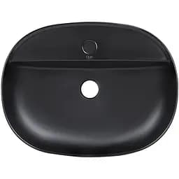 Умивальник Qtap Scorpio 500x385x120 Black matt QT146533MB, Чорний матовий