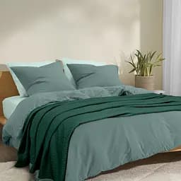 Плед-покривало Cosas Knitted Braid Eucalyptus косичка 110х140 см (Blanket_59Eucalyptus_KnittedBraid_110x140) - мініатюра 3