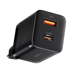 Зарядний пристрій Baseus Super Si 30 W 1 USB-C PD вихід блок адаптер чорні - мініатюра 5