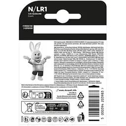 Батарейка Duracell N 1.5V лужна LR1/E90/4001/AM5/MN9100 2 шт. в упаковці (5007465) - мініатюра 2