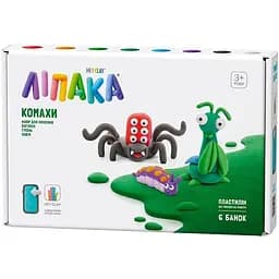 Набор самозатвердеющего пластилина Липака Насекомые: богомол, гусеница, паук (60029-UA01)