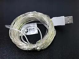 Гірлянда Sun Lamp крапля роси usb 200 led 20 м c USB для 5 v оптом біле світло - мініатюра 3