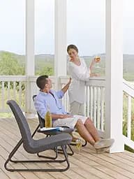 Комплект садових меблів Keter Rio Patio Set графіт - мініатюра 3