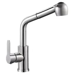 Смеситель для мойки Zegor SAP4-E090 с выдвижной лейкой Нержавеющая сталь 30412