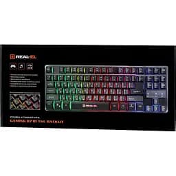 Клавіатура REAL-EL Gaming 8710 TKL Backlit Black (EL123100030) [128766] - мініатюра 7