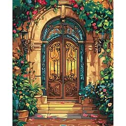 Картина за номерами на підрамнику Brushme Двері у казку