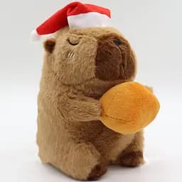 Мягкая игрушка Новогодняя Капибара, 24 см