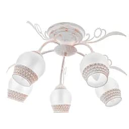 Люстра потолочная Brille для гостиной E14 40W WH (BKL-490S/5)