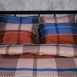 Комплект постільної білизни Moon&Star Микросатин Premium Plaid Perfection Полуторний Євро 160х220 наволочки 2х70х70 - мініатюра 5