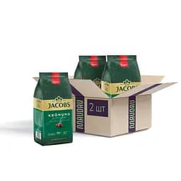 Набір кави в зернах Jacobs Kronung 1 кг х 2 шт.