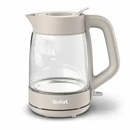 Tefal Електрочайник Tefal Morning Glass Kettle, 1.7л, скло, з підсвіткою, бежевий