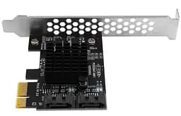 Контроллер Dynamode PCI-E to 2 х SATA III (6 Гбит/сек), 2 внутр. канала, чипсет Marvell 88SE91XX - мініатюра 2
