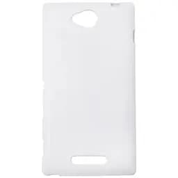 Чохол-накладка Drobak для Sony Xperia C c2305 білий