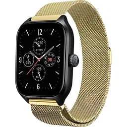 Ремінець 20 мм міланська петля BeWatch для Amazfit GTS 4/Mini Золотий (1010228.6)