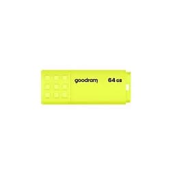USB флеш накопичувач Goodram 64GB UME2 Yellow USB 2.0 (UME2-0640Y0R11) - мініатюра 3