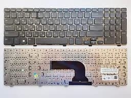 Клавіатура для ноутбуків Dell Inspiron 15-3521, 15-5521 Series, Vostro 2521 чорна з чорною рамкою RU/US High