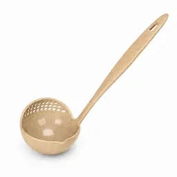 Ополоник-шумівка MagicKitchen 2 в 1 із ситом для супу та проціджування Бежевий 88308