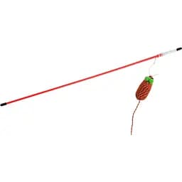 Іграшка для котів Fox Вудка-дражнилка Кольорова мотузкова мишка 