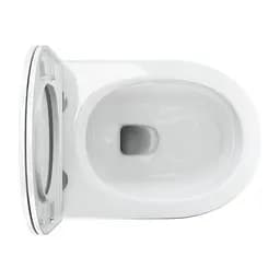 Унітаз Omnires Ottawa Comfort 54x365 підвісний без обідка сидіння дюропласт white gloss OTTAWACMWBP, Білий - мініатюра 3