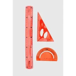 Набір лінійок ZI4291 Червоний (2000990712233)(SC)