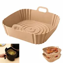 Квадратная силиконовая форма для аэрогриля, духовки и мультипечи 21.5х21.5 см Коричневый 88172