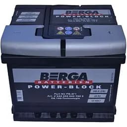 Автомобільний акумулятор Berga Power Block 44Ah Н Ев -/+ 440EN
