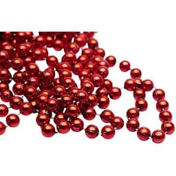 Ожерелье на елку 10 мм х 8 м новогоднее украшение красное (250034)