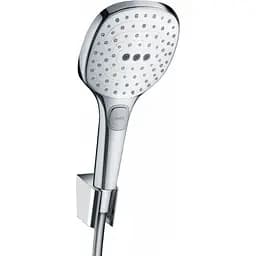 Душовий набір Hansgrohe Raindance Select E 120 3jet Porter 1.60 см chrome/white 26720400, Хром