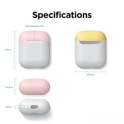 Чохол Elago Duo Case White/Pink/Yellow для Airpods різноколірний (EAPDO-WH-PKYE) - мініатюра 4