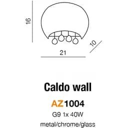 Бра Azzardo CALDO WALL AZ1004 - мініатюра 4