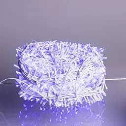Новорічна гірлянда Різдвяна фея вулична GarlandoPro 100 м 1000 LED гірлянда на вулицю 8 режимів роботи білий провід Синій CF1000L100MWBL - мініатюра 3