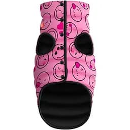 Курточка для собак Collar Waudog Clothes рисунок "Смайлики на розовом", XS22, В 33-36 см, С 19-22 см