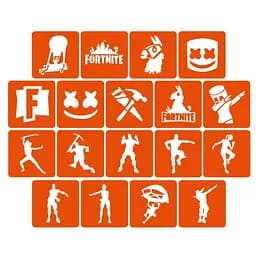 Набор трафаретов для био-папа «Fortnite» Fortnite_5x5_18_1