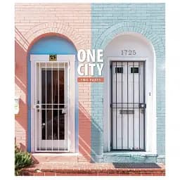 Тетрадь общая Школярик One city 2 parts 080-3137L-2 в линию 80 листов