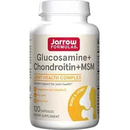 Препарат для суставов и связок Jarrow Formulas Glucosamine + Chondroitin + MSM, 120 капсул
