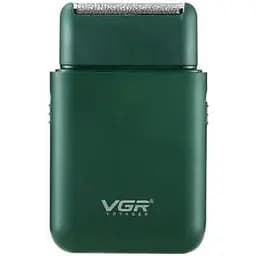 Электрическая бритва VGR V-390 аккумуляторная электробритва с запасным ситечком Зеленый 5 Вт