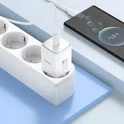 МЗП Hoco N43 Vista PD30W (1USB-C) Moonlight white - мініатюра 3