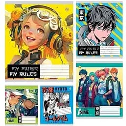 Зошит учнівський Тетрада 42308 Аніме 24 аркуши1 шт. в асортименті