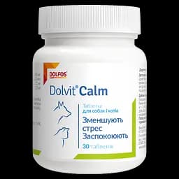Успокаивающее средство Dolfos Dolvit Calm для кошек и собак 30 таблеток