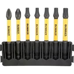 Кассета с битами DeWalt FlexTorq L=57 мм биты Рh2, Рz2, T20 - 2 шт., T25 - 2 шт., T30 (DT70820)