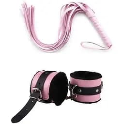 БДСМ наручники та шкіряний батіг